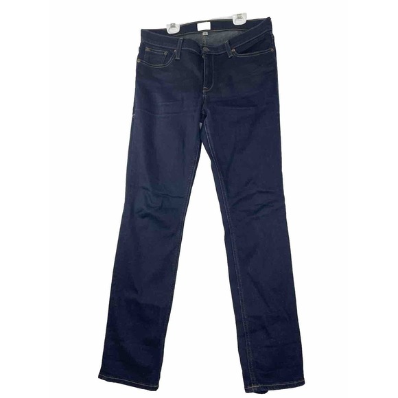 J Crew Matchstick Jeans Womens Size 28 Waist Dark Blue Denim Slim Straight Leg‎ - Picture 1 of 13